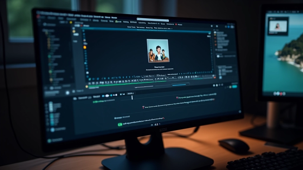 Monitor che mostra timeline di software di animazione con keyframe disposti a diversi intervalli